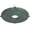 Ekena Millwork Attica Ceiling Medallion (Fits Canopies up to 5"), Hand-Painted Cloud Burst, 18"OD x 4"ID x 5/8"P CM18ATCBF - alternate 3